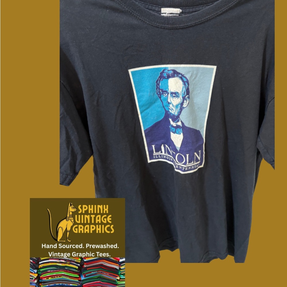 Vintage Lincoln Graphic Black Tee